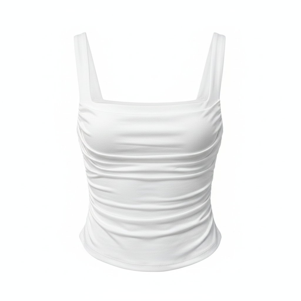 New Women Tank Tops Summer Solid Sexy Backless Streetwear Casual Slim Sleeveless Camisole Fashion Folds Tank Tops Lady Clothing